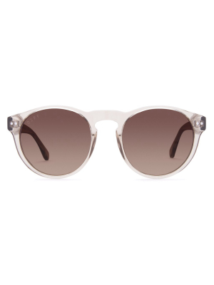 Cody - Vintage Crystal + Brown Gradient Polarized Sunglasses