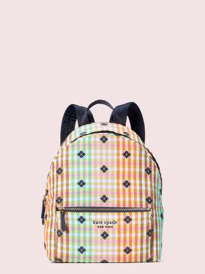 The Bella Plaid City Pack Large Backpack