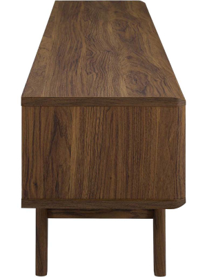 Encasa Wood Tv Stand Walnut/white