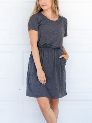 The Kolbie Dress - Charcoal