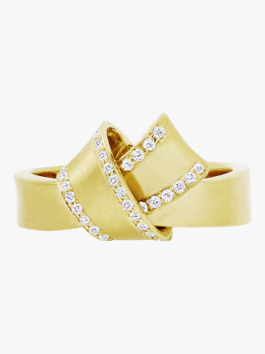 Knot Diamond Trim Ring