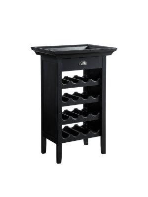 Banner Wine Cabinet Black - Powell Company