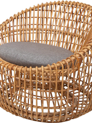 Nest Indoor Round Chair With Cushion