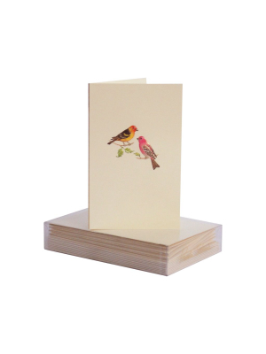 Tanager Pair Mini Note Cards, Set Of 8