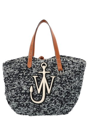 Jw Anderson Anchor Logo Printed Tote Bag