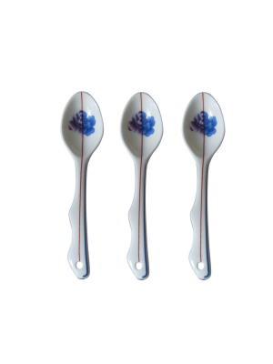 Hybrid Armilla Set Of 3 Porcelain Spoons