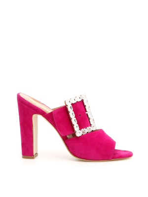 Paris Texas Crystal Buckle Sandals