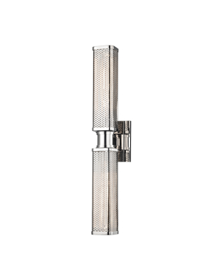 Hudson Valley Lighting Gibbs 2-bulb Sconce - Polished Nickel