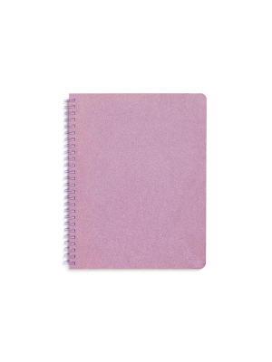 Rough Draft Mini Notebook - Lilac Glitter