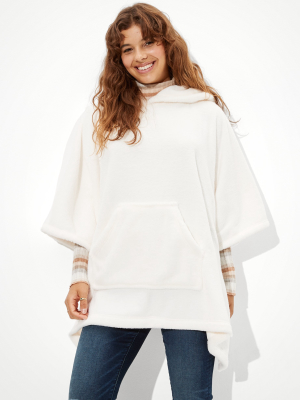 Ae Plush Hooded Poncho