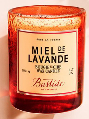 Hand Blown Miel De Lavande Candle