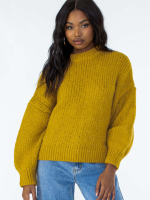 Arden Mock Neck Sweater Mustard