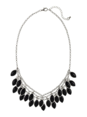 Carol Dauplaise Jet Shaky Collar Necklace