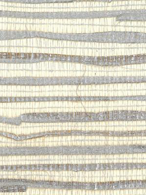 Grasscloth Wallpaper In Metallic And Ivory Design By Seabrook Wallcoverings