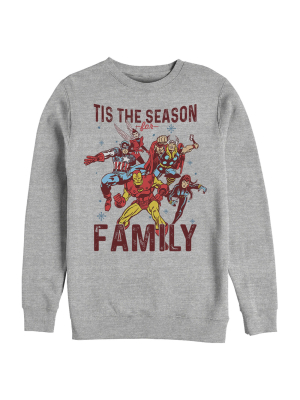 Men's Marvel Christmas Season For Family Sweatshirt