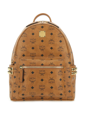 Mcm Stark Studded Backpack