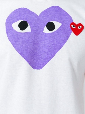 Comme Des Garçons Play Heart Print T-shirt