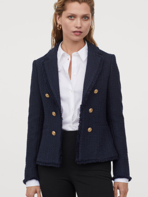 Textured Wool-blend Jacket