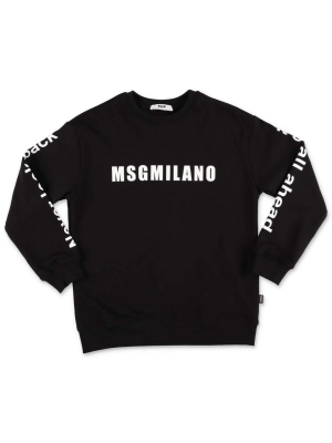 Msgm Kids Logo Printed Sweatshirt