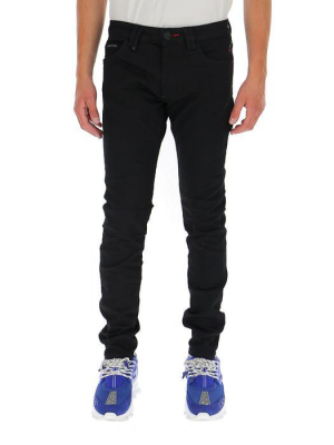 Philipp Plein Mid-rise Straight Jeans