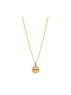 Gold Mama Disc Necklace