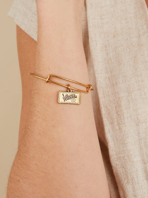 Willy Wonka Golden Ticket Charm Bangle