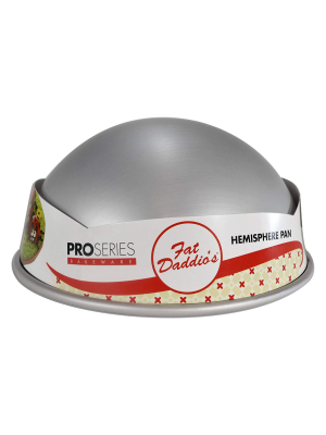 Fat Daddio's Pha-10 10 X 4.75 Inch Size Anodized Aluminum Hemisphere Baking Pan For Half Sphere Cakes