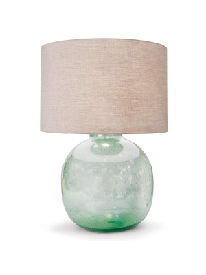 Seeded Recycled Glass Table Lamp