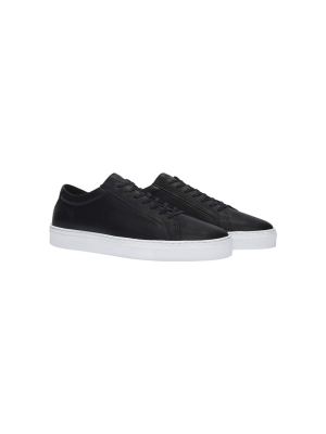 Series 1 Double Black Leather Sneaker