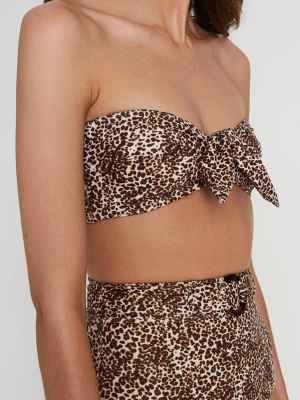 Faithfull The Brand Tropez Top - Charlie Leopard