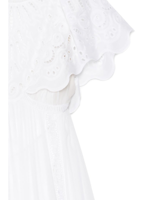 Alberta Ferretti Lace Maxi Dress