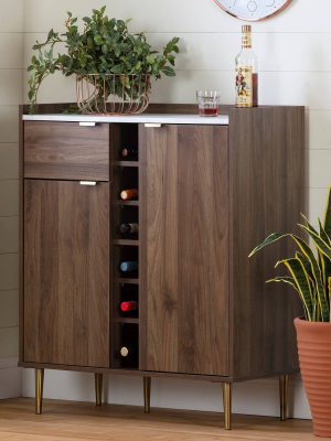 Hype 2-door Buffet Server With Storage Walnut - South Shore