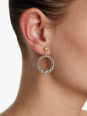 Graduated Mini Lentil Open Earrings