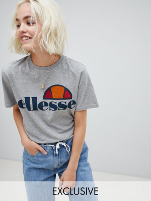 Ellesse Boyfriend T-shirt With Chest Logo