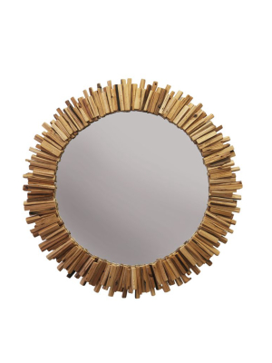 Driftwood Round Mirror