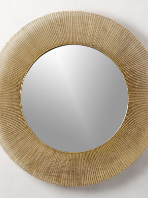 Sunburst Round Wall Mirror 42"