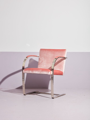 Vintage Brno Flat Bar Chair In Pink