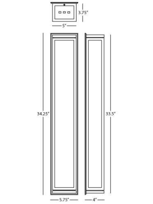 Bradley Large Wall Sconce In Various Finishes