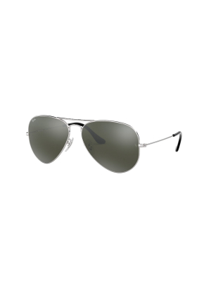 Ray-ban Rb3025 W3277 Unisex Pilot Lifestyle Sunglasses Silver