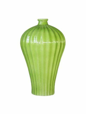 Fluted Plum Vase In Two Colors