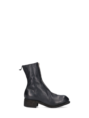 Guidi Front-zip Ankle Boots