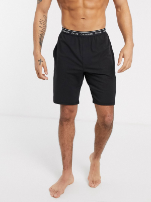 Calvin Klein Ck One Lounge Shorts In Black Two-piece