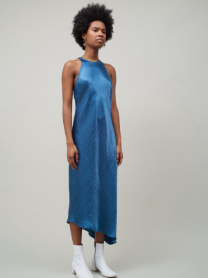 Racerback Bias Dress - Lagoon