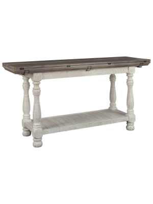 Havalance Flip Flop Sofa Table Gray/white - Signature Design By Ashley