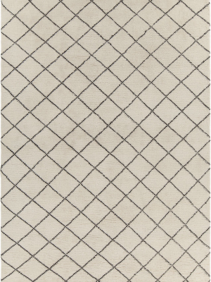 Gaia Collection Hand-knotted Area Rug In Cream & Brown