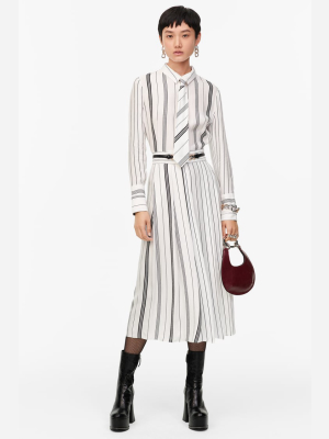 Limited Edition Striped Necktie Dress