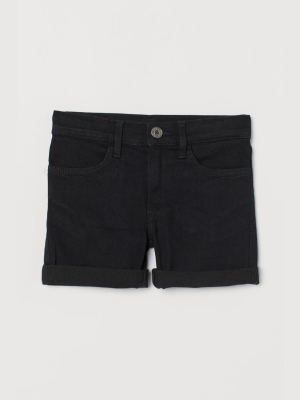 Slim Fit Denim Shorts