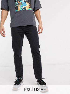 Collusion X003 Tapered Jean In Black