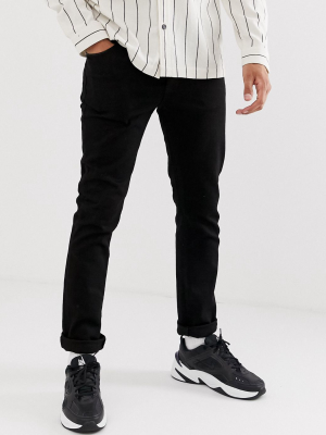 Topman Slim Jeans In Black
