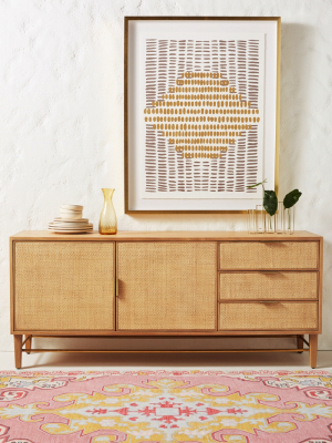 Wallace Cane And Oak Sideboard